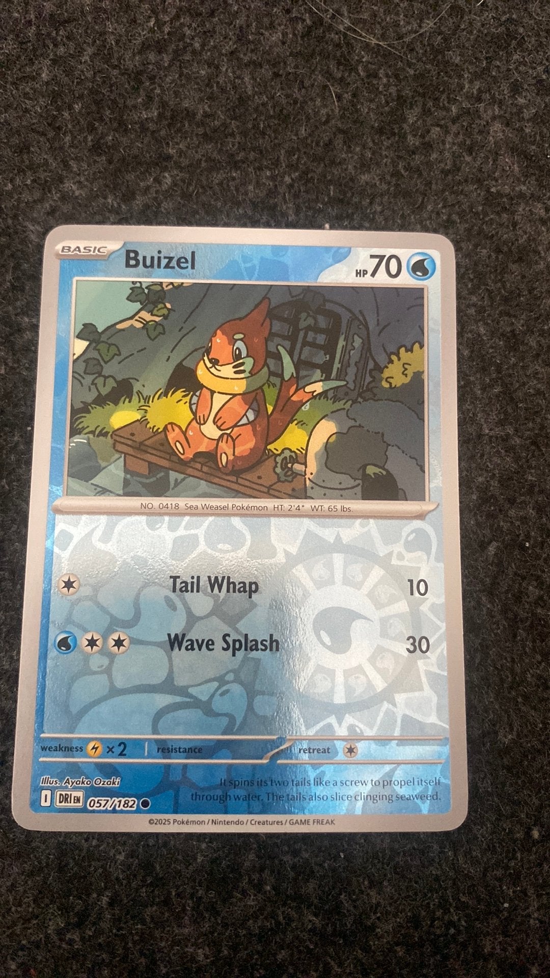 Destined Rivals Buizel reverse holo - 057/182, Ophalen of Verzenden, Zo goed als nieuw