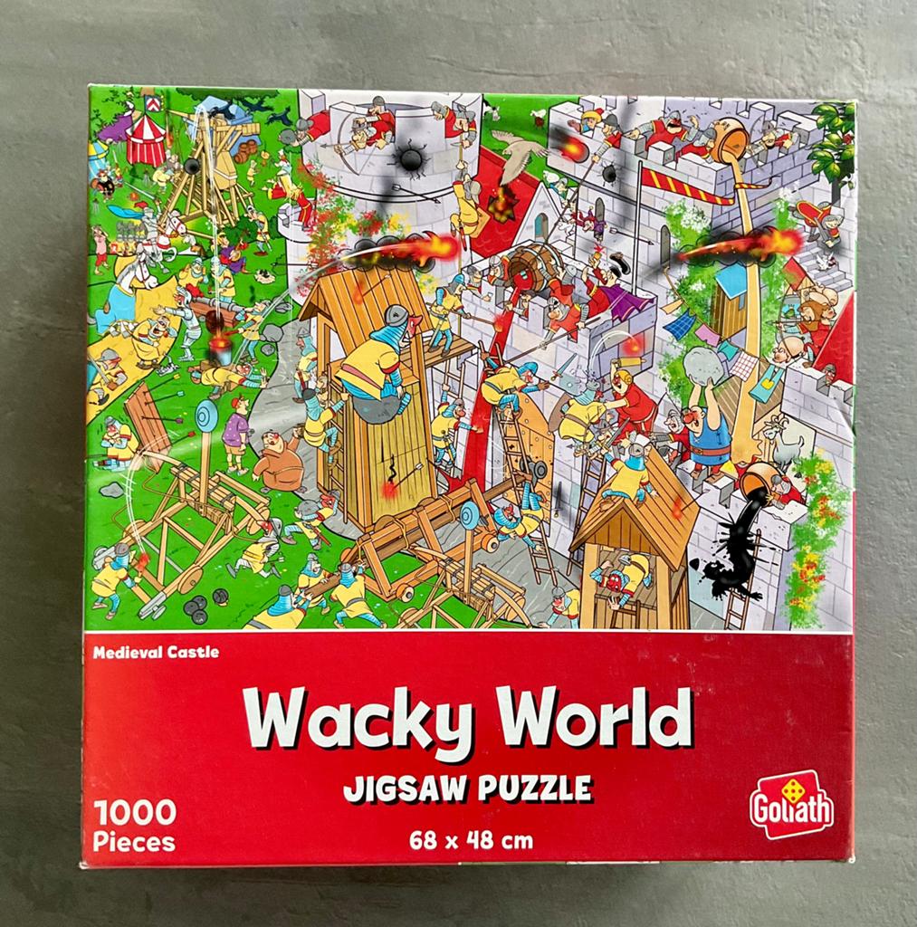 Wacky World puzzel (1000 stuks), Ophalen of Verzenden, 500 t/m 1500 stukjes, Zo goed als nieuw, Legpuzzel