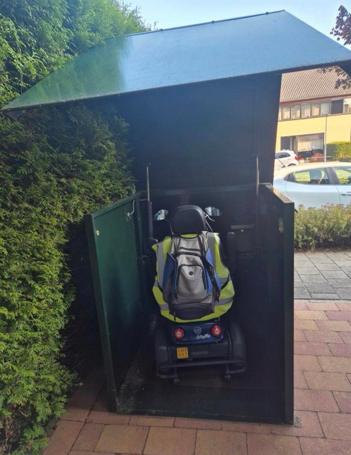 Goede werkende scootmobiel berging, Ophalen, Zo goed als nieuw