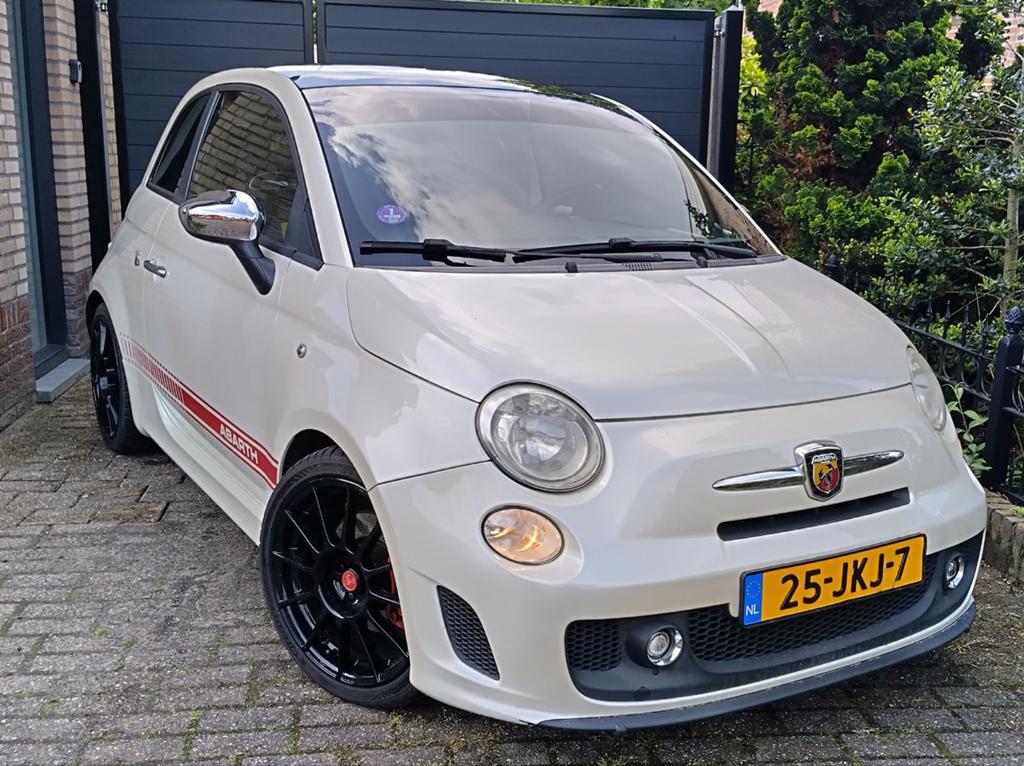 Unieke Fiat 500 Abarth Esseesse 160 pk,Airco,Pano,Alarm., Voorwielaandrijving, 15 km/l, 40 €/maand, Handgeschakeld