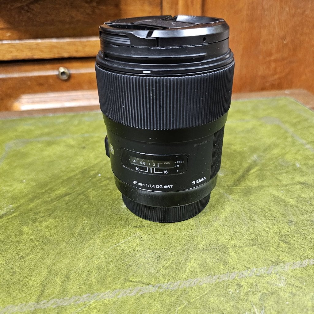 Sigma 35mm f1.4 canon EF, Ophalen, Standaardlens