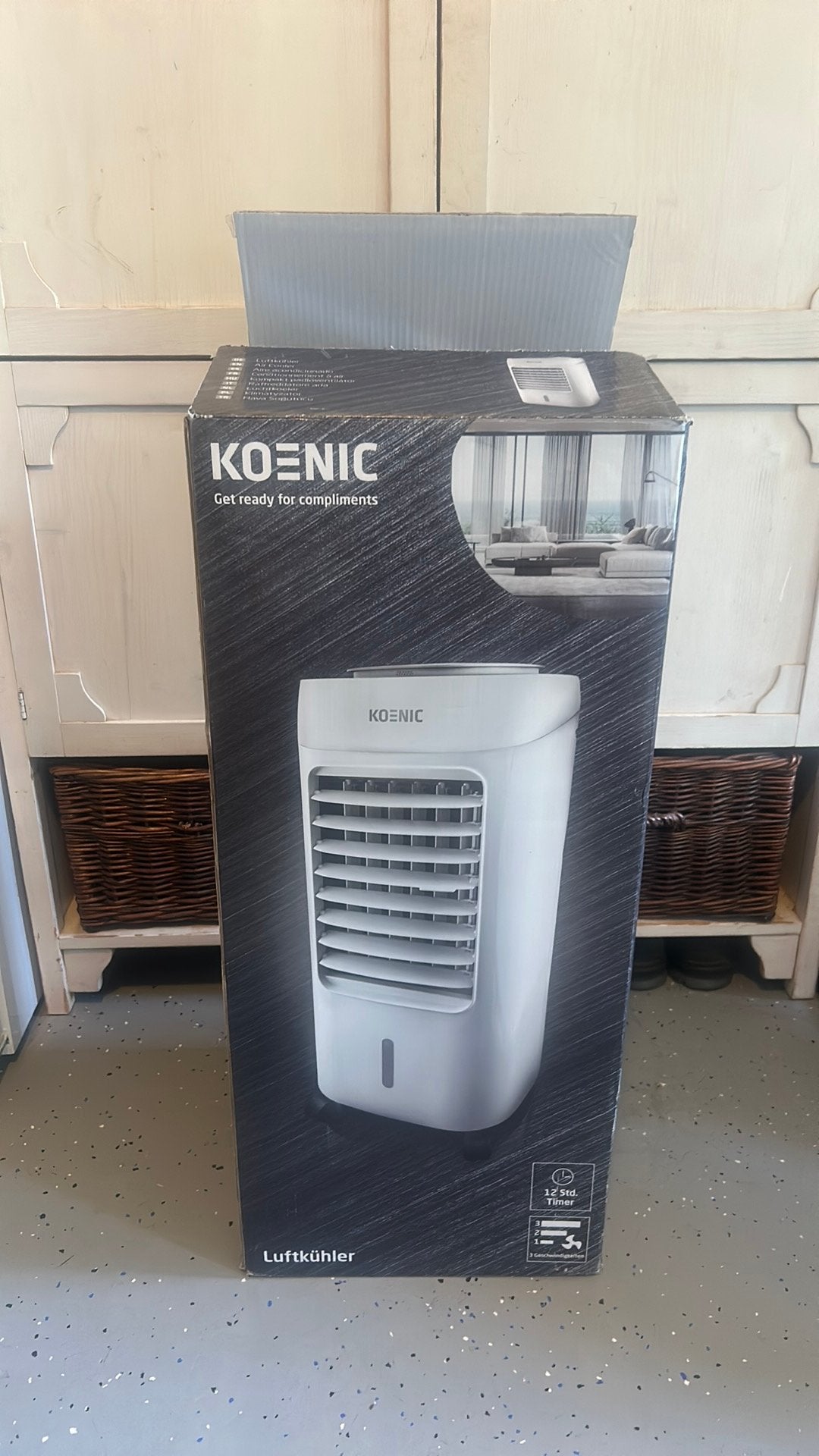 Koenic Aircooler KCC 65622, Witgoed en Apparatuur, Airco's, Ophalen, Minder dan 60 m³, 3 snelheden of meer, Zo goed als nieuw