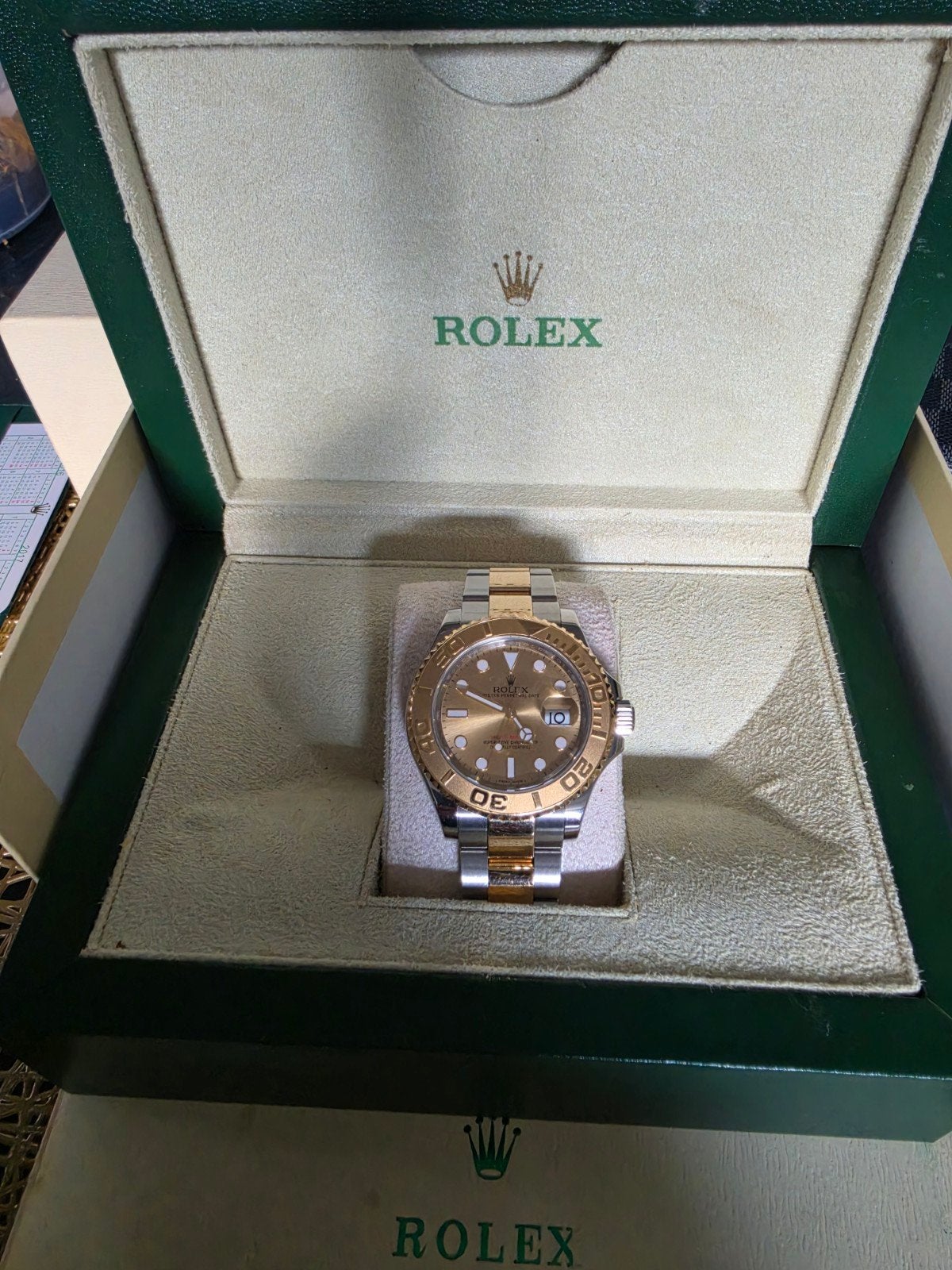 Rolex Yacht Master Bicolor 40mm 16623, Ophalen, Rolex, Polshorloge, Zo goed als nieuw