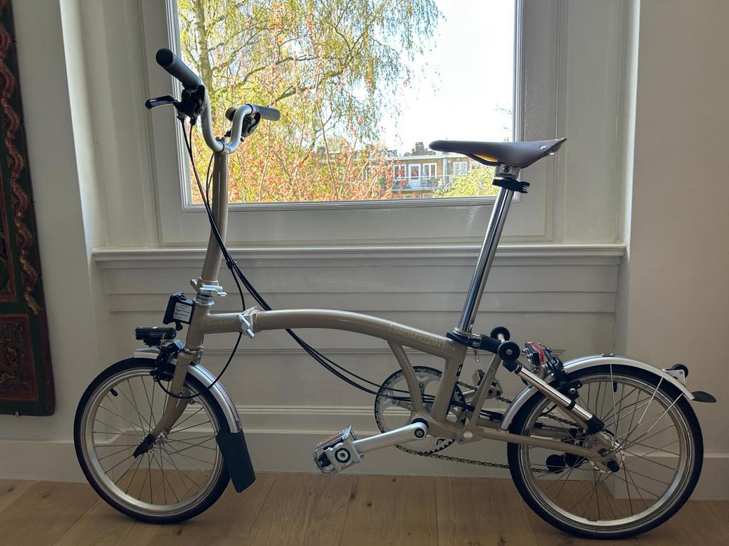 Brompton x BARBOUR Limited Edition nieuw, Fietsen en Brommers, Fietsen | Vouwfietsen, Zo goed als nieuw, Brompton, 16 tot 18 inch