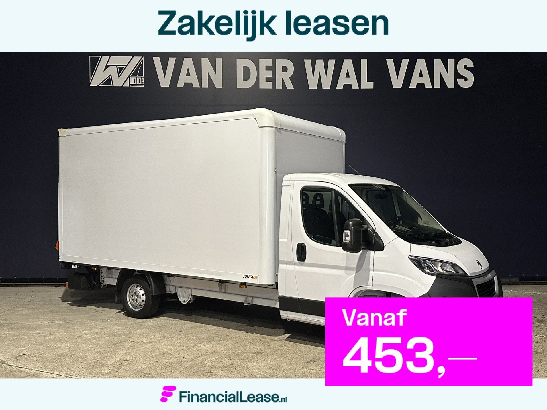 Peugeot Boxer 2.2 BlueHDi 141pk Bakwagen 436cm Lang Laadklep, Voorwielaandrijving, Stof, Gebruikt, 4 cilinders