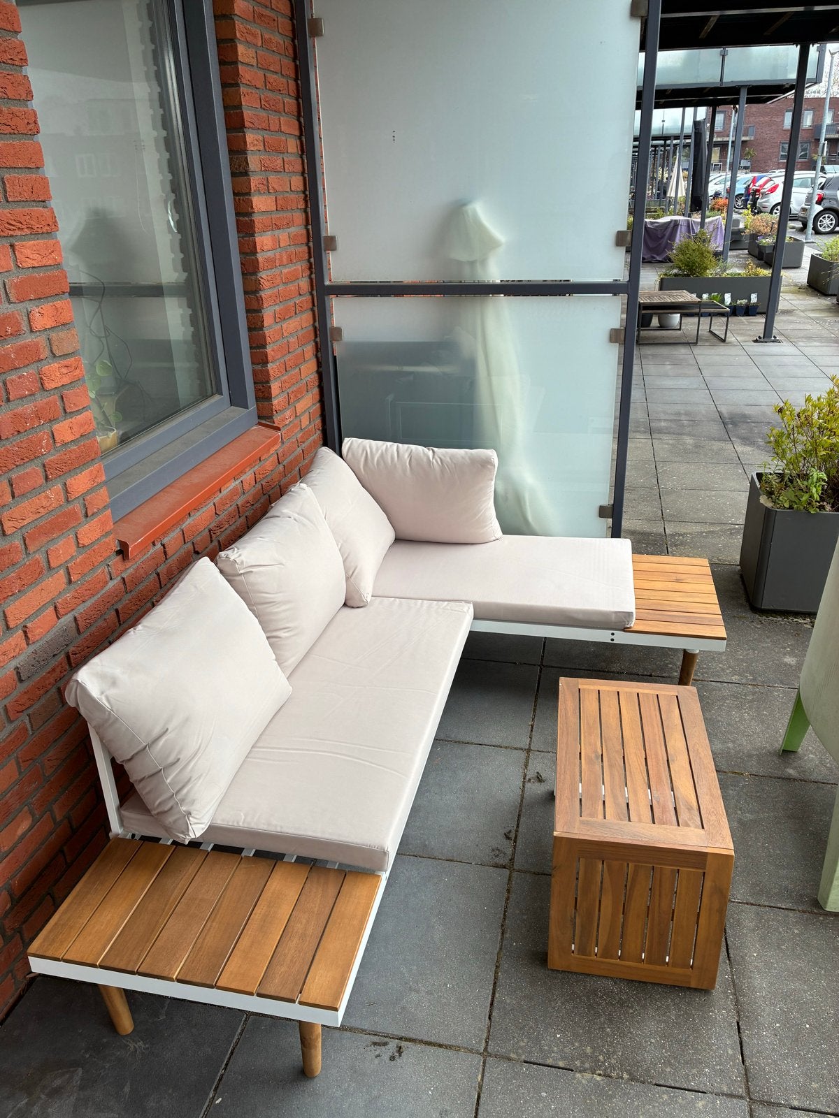 Tuinkussens voor loungeset - 2x 100x60cm, 4x 40x50cm, Ophalen, Gebruikt, Loungeset