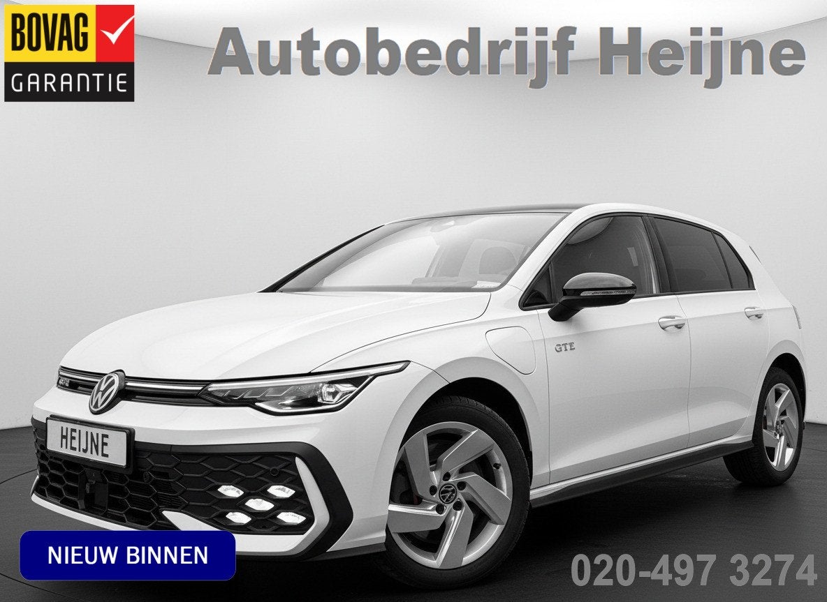 Volkswagen Golf GTE 1.5 eHybrid [PHEV] 272PK SPORT 360°CAME, Auto's, Volkswagen, 12 maanden, 77 km/l, Zwart, 4 cilinders