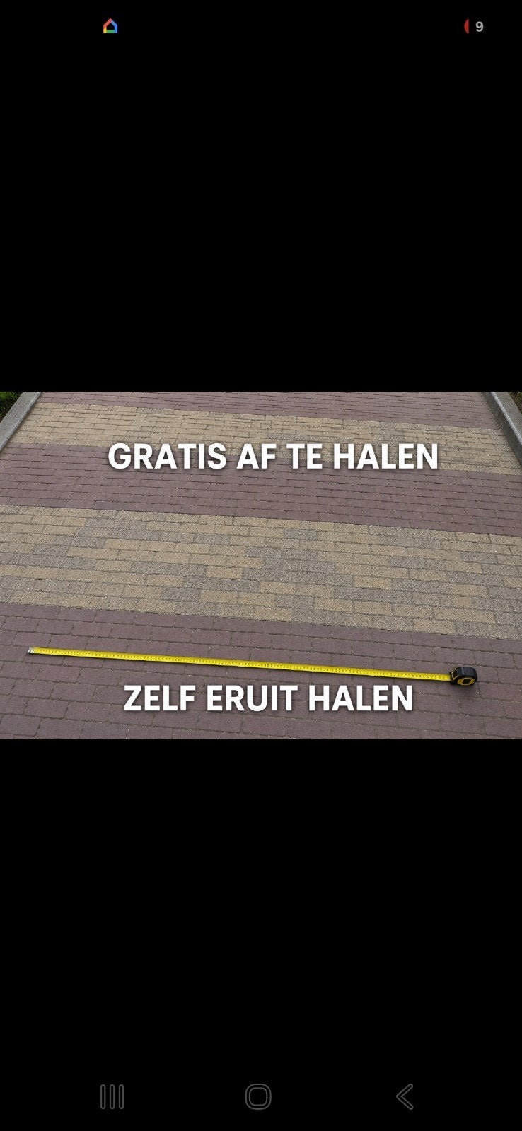 Gratis af te halen: 20 m² gebruikte klinkers, Ophalen of Verzenden, Gebruikt, 10 m² of meer, Klinkers