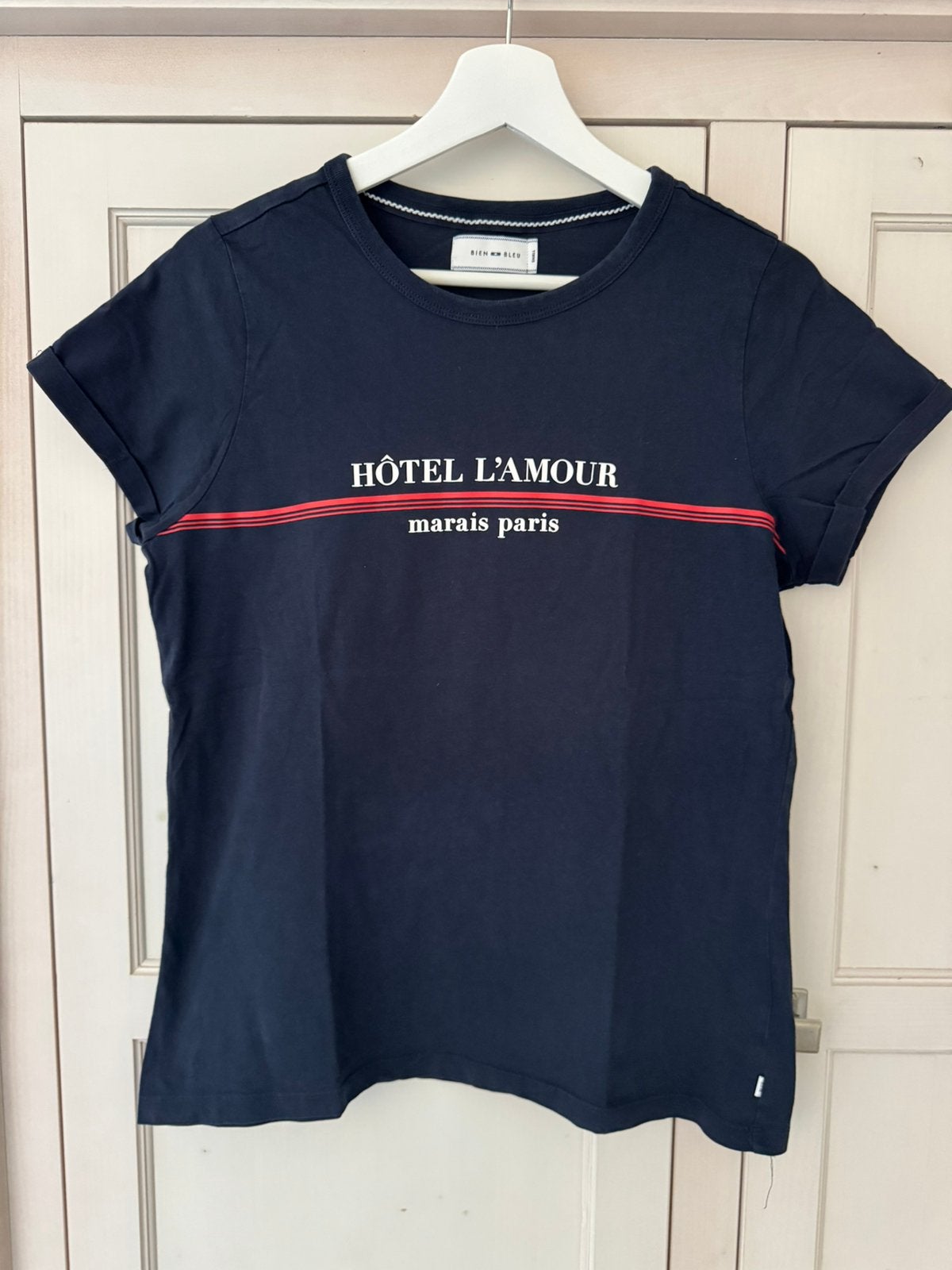 Bien Bleu dames t-shirt donker blauw maat S, Blauw, Ophalen of Verzenden, Zo goed als nieuw, Korte mouw