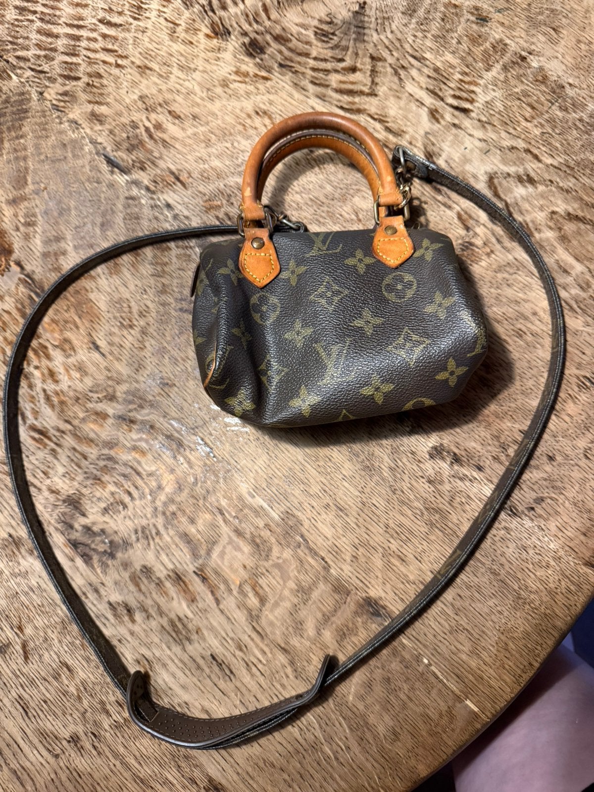 Louis vuitton speedy nano, Ophalen, Zo goed als nieuw, Bruin