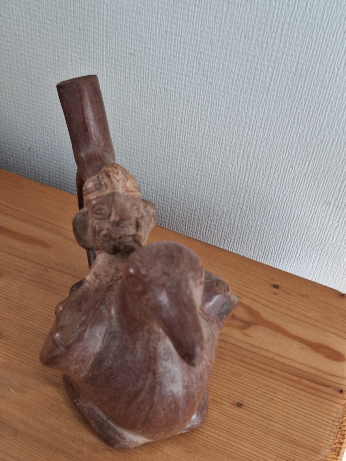 Moche terracotta vogel, Antiek en Kunst, Ophalen of Verzenden