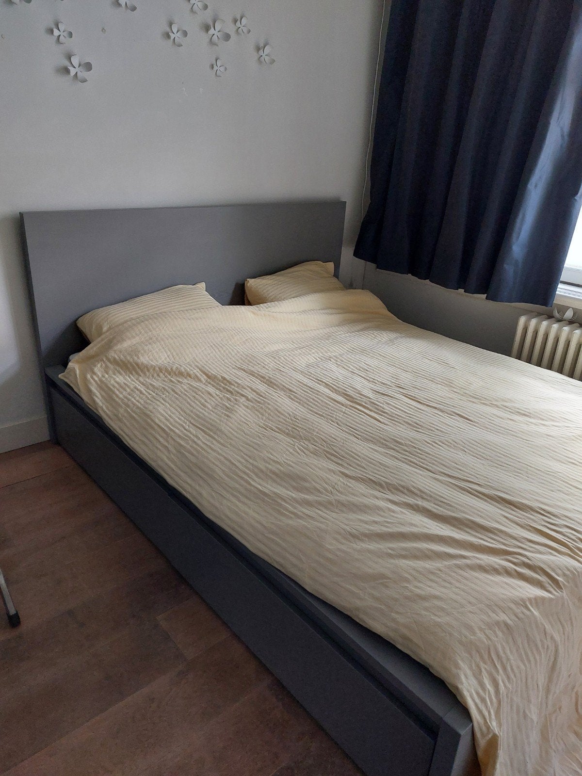 Ikea bed met lattenbodem en matras, Tweepersoons, Zo goed als nieuw, 200 cm, 160 cm