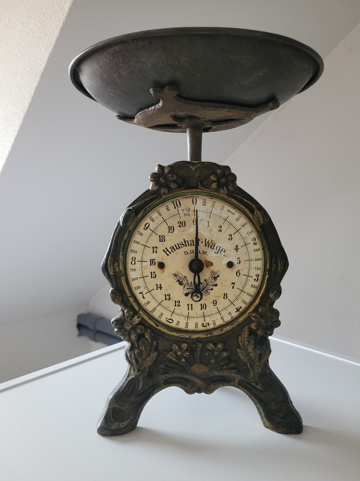 Haushalt wage weegschaal antiek, Ophalen of Verzenden