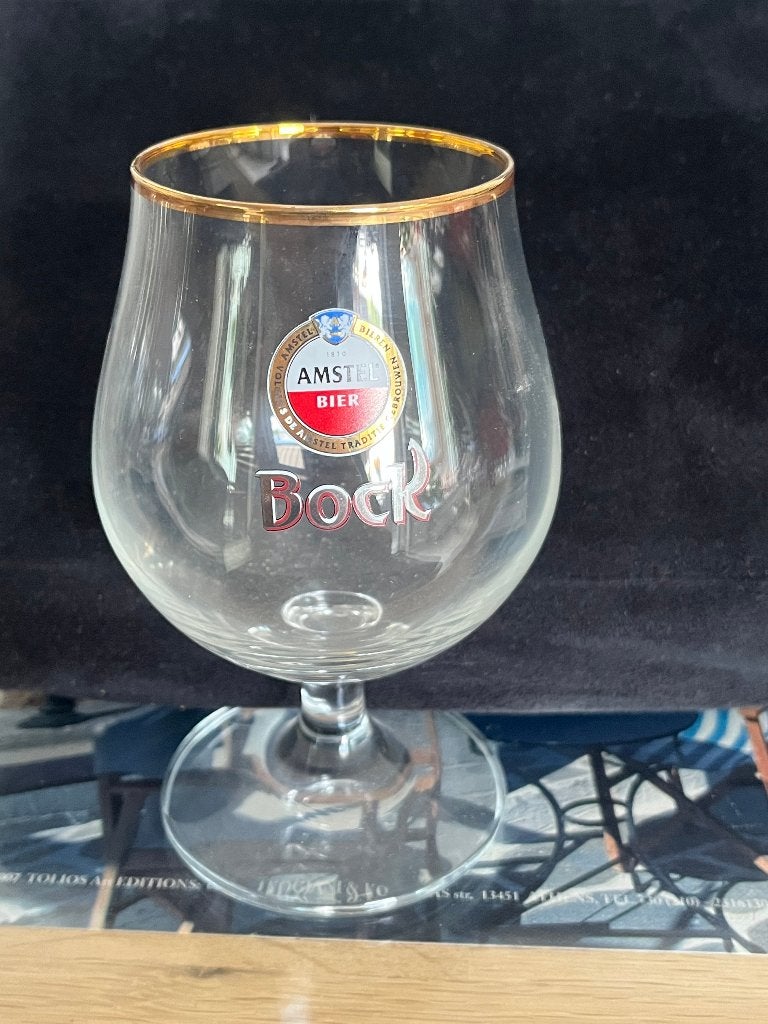 Amstel bokbier glas, Ophalen of Verzenden, Gebruikt, Glas of Glazen, Amstel