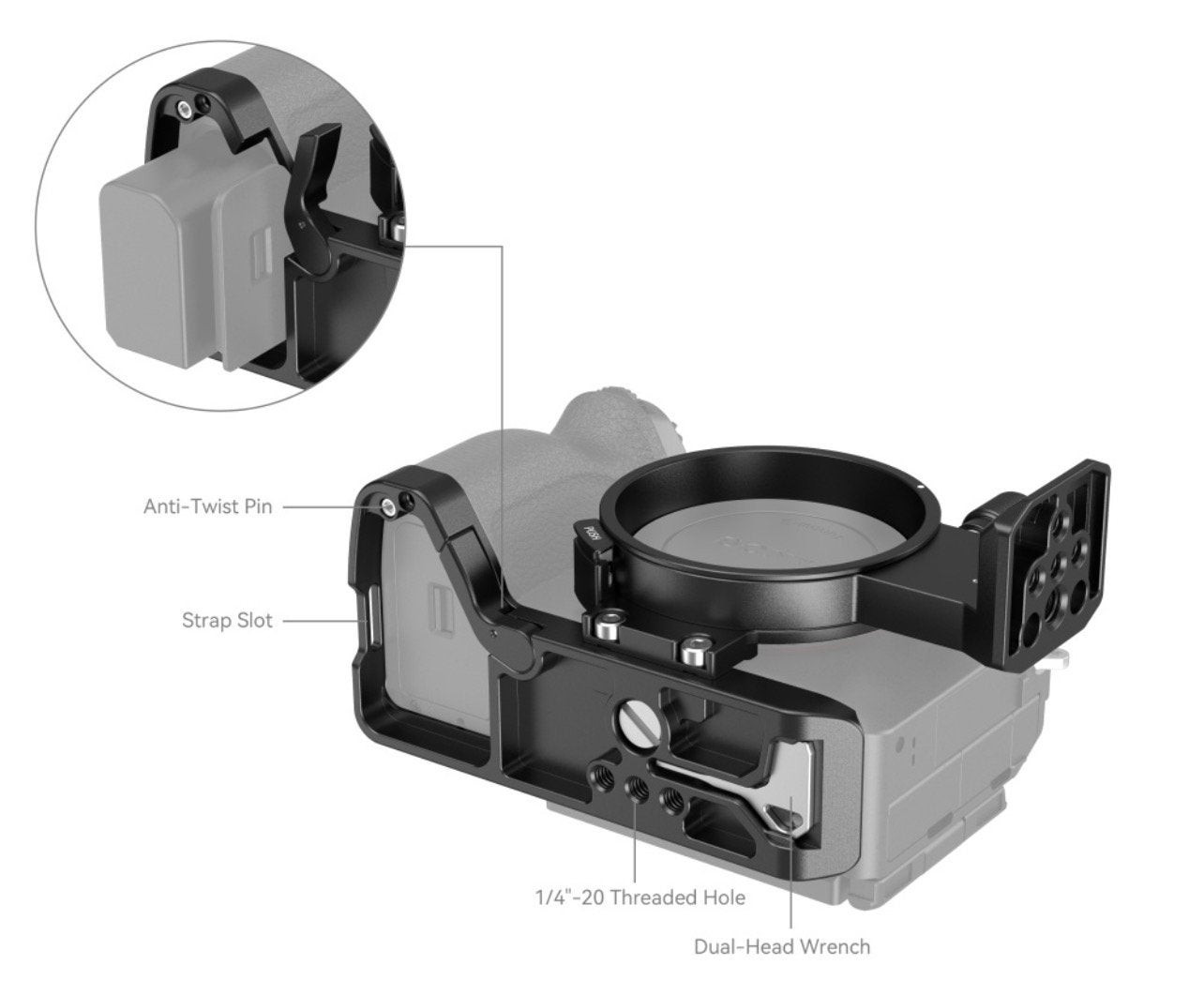Smallrig 4148 voor Sony Alpha 7R V/7 IV/7S III/7R IV, Audio, Tv en Foto, Ophalen of Verzenden, Nieuw