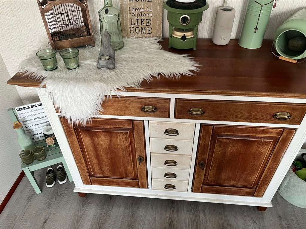 Leuk dressoir met laatjes, Huis en Inrichting, Kasten | Dressoirs, Ophalen, Gebruikt, 25 tot 50 cm, 50 tot 100 cm