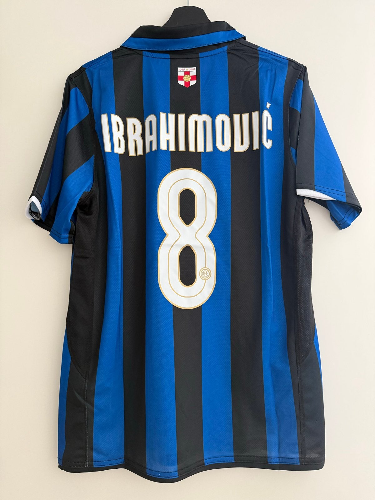 Inter Milaan shirt 2007/08 Zlatan Ibrahimovic Maat L, Maat 52/54 (L), Meerkleurig, Nieuw, Ophalen of Verzenden