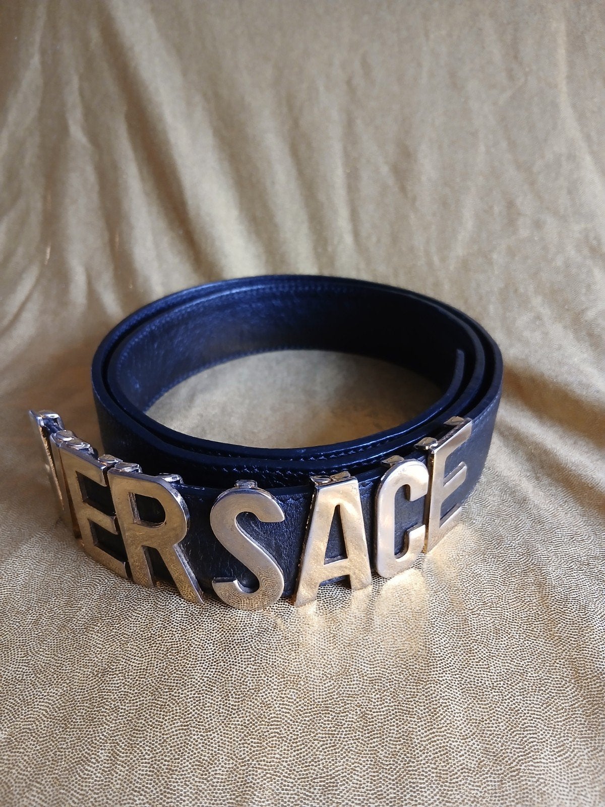 versace riem 100 cm kleur zwart goud, Ophalen of Verzenden