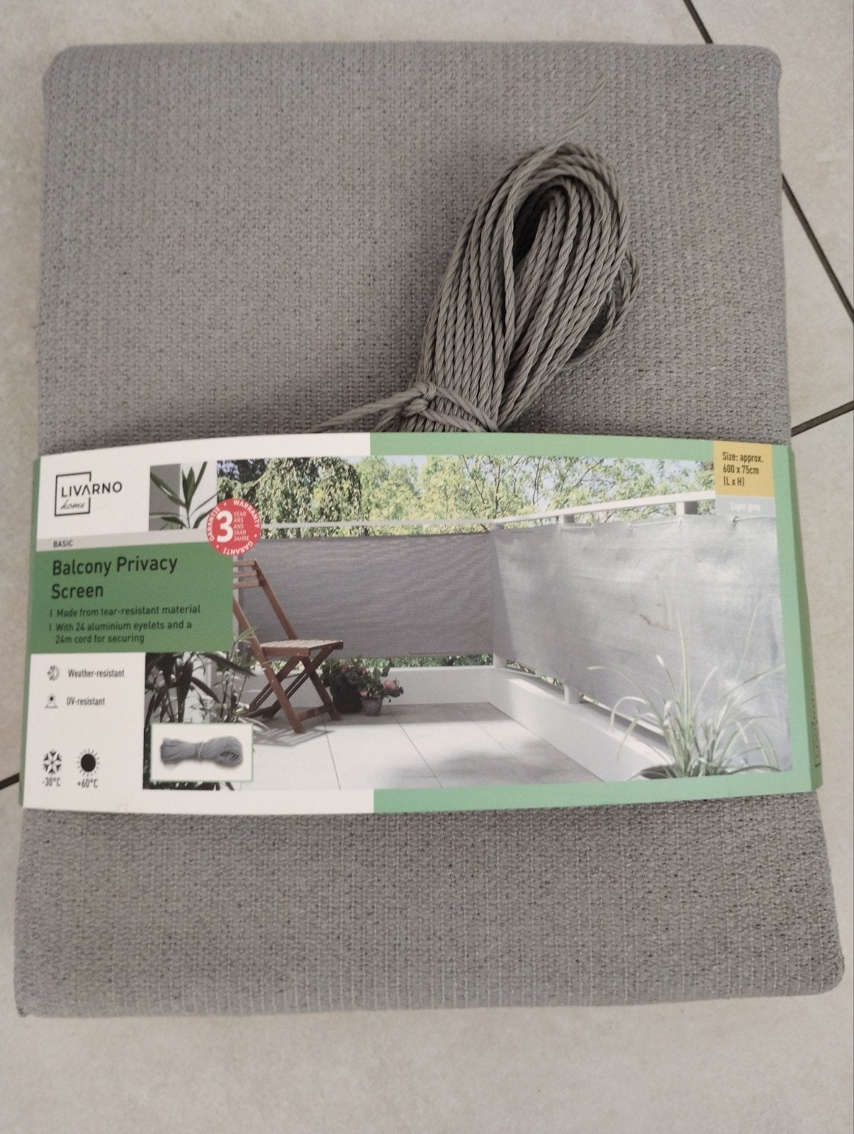balkon privacy doek, Ophalen, Nieuw, Plant(en), Steen of Hout
