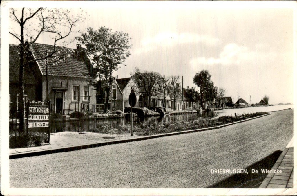 Driebruggen - De Wiericke - Kanaalzicht, Ophalen of Verzenden, 1940 tot 1960, Gelopen, Noord-Brabant