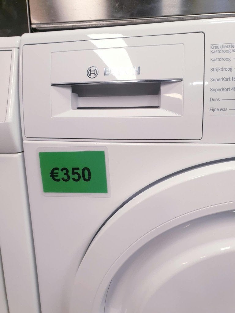 bosch condensdroger 8kg inc 6mnd garantie, Ophalen, 6 tot 8 kg, Anti-kreukfase, Zo goed als nieuw
