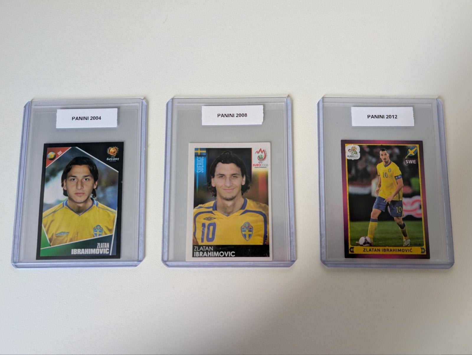 Zlatan Ibrahimović Panini EK stickers, Ophalen of Verzenden, Zo goed als nieuw, Meerdere stickers