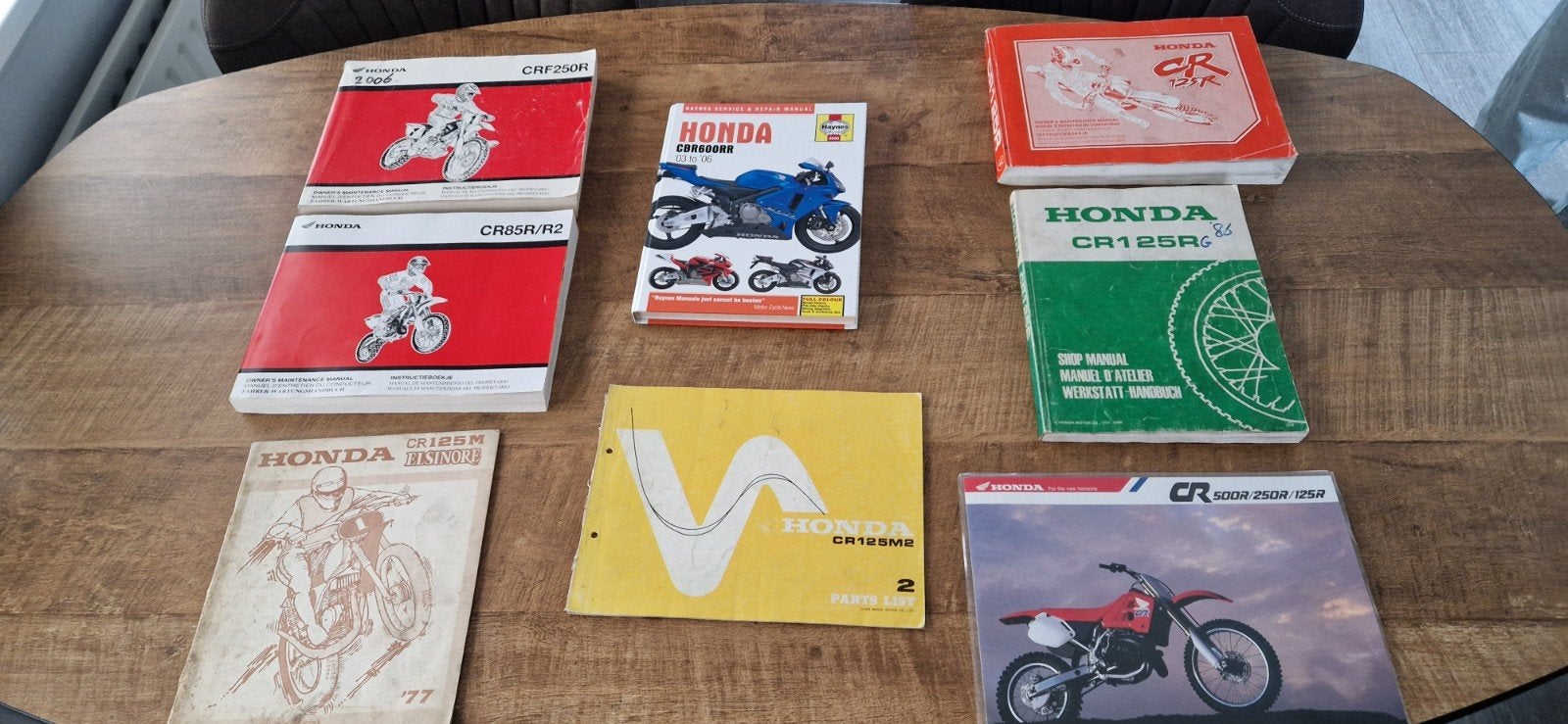 Honda CR (F) Motorfiets Handleidingen - Diverse Modellen, Ophalen of Verzenden, Honda