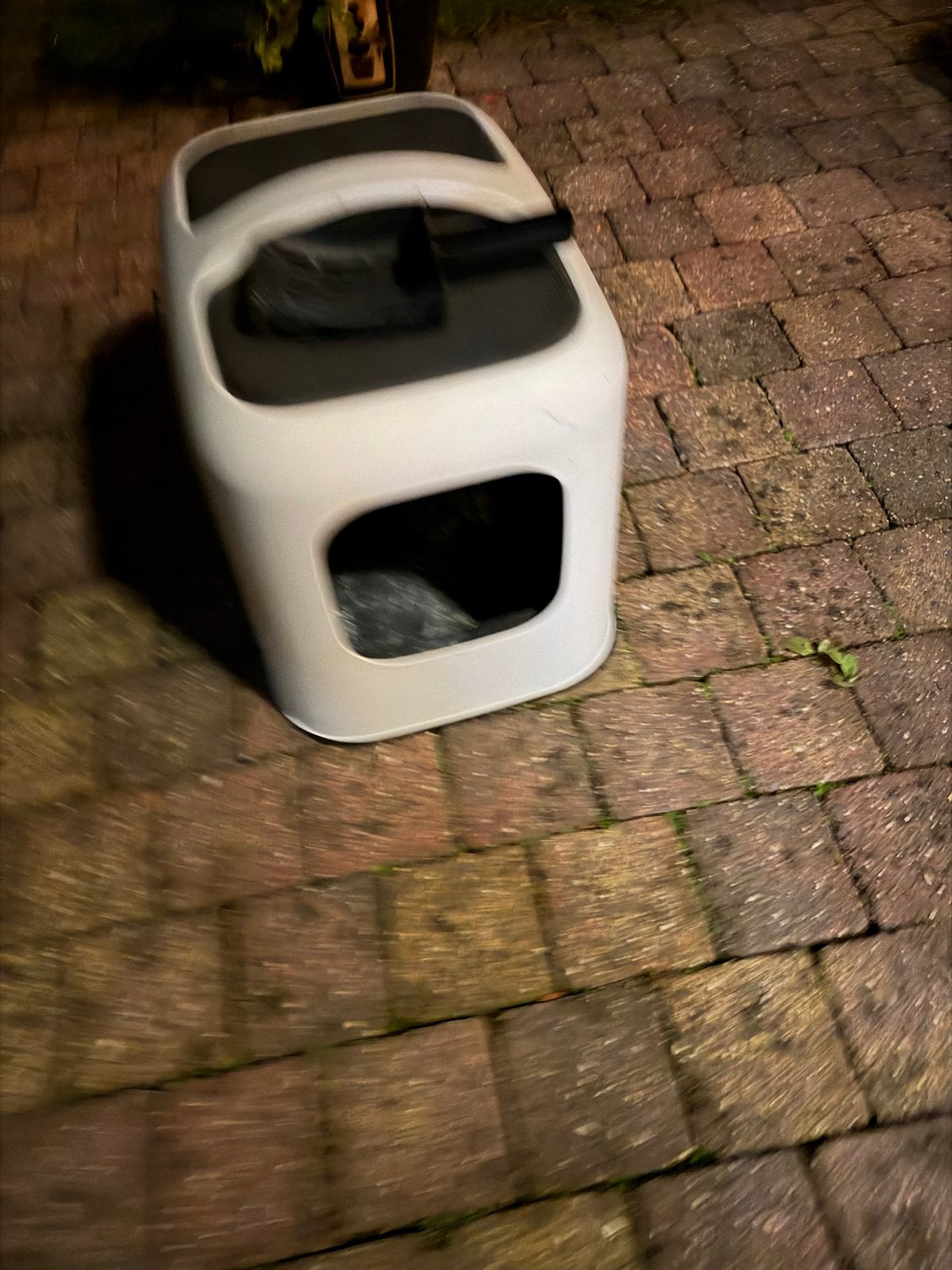 Kattenbak, Ophalen, Gebruikt