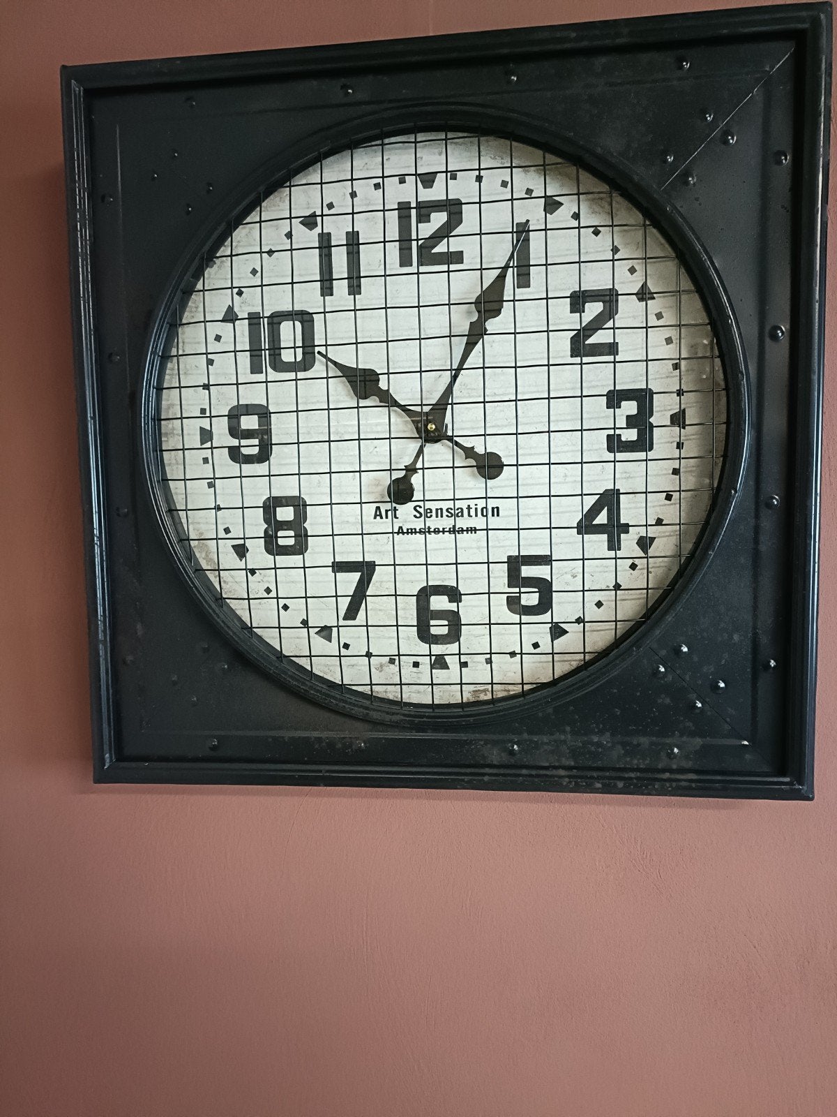 Vintage stationsklok, Huis en Inrichting, Woonaccessoires | Klokken, Ophalen of Verzenden, Wandklok