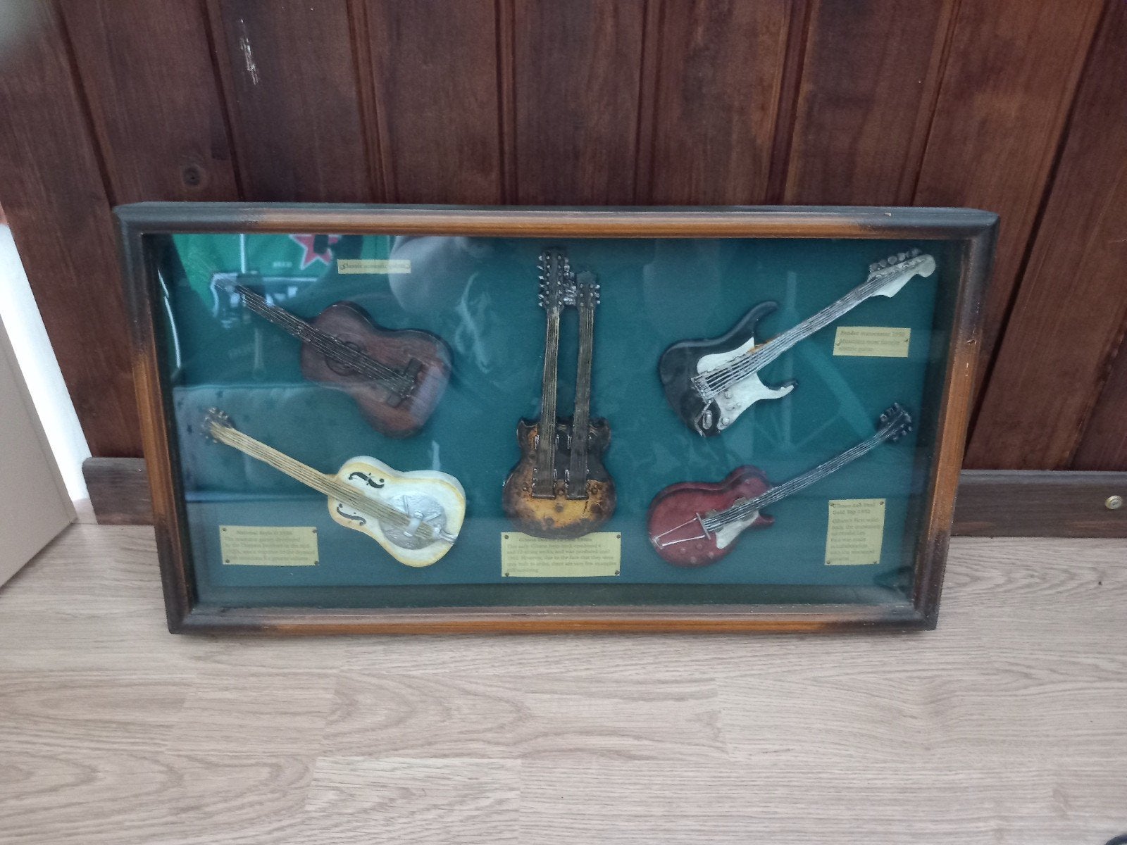 Gitaar schilderij 3D, Ophalen, Zo goed als nieuw, Minder dan 50 cm, Schilderij