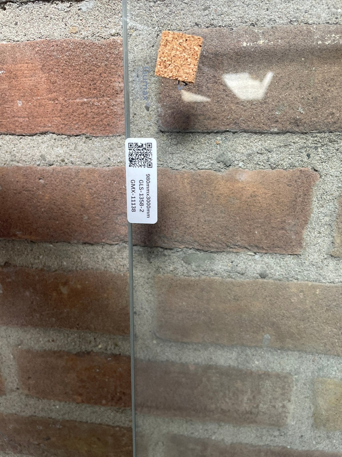 Glasplaat gehard en gelaagd 300x98x0,9cm, Ophalen, 80 tot 120 cm, Nieuw, 160 cm of meer