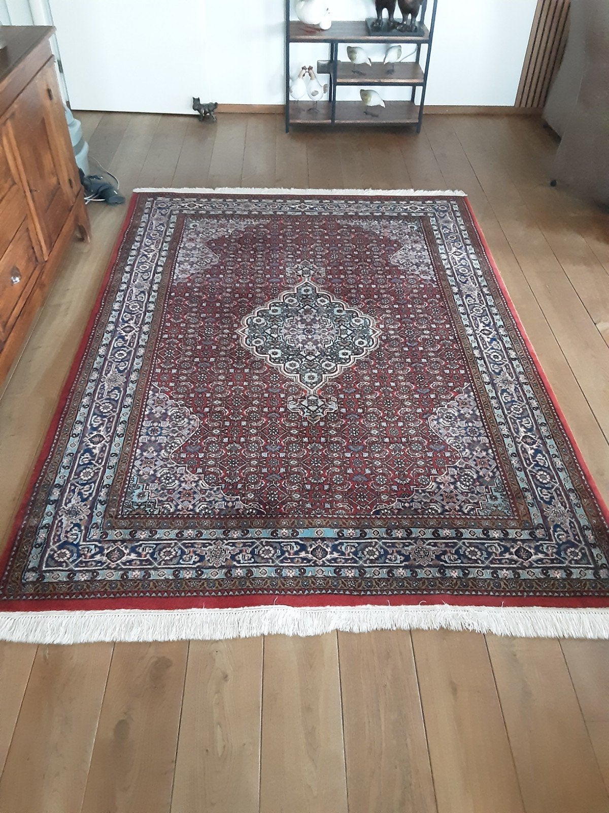 Handgeknoopt Perzisch tapijt., Ophalen, 200 cm of meer, Zo goed als nieuw, 200 cm of meer