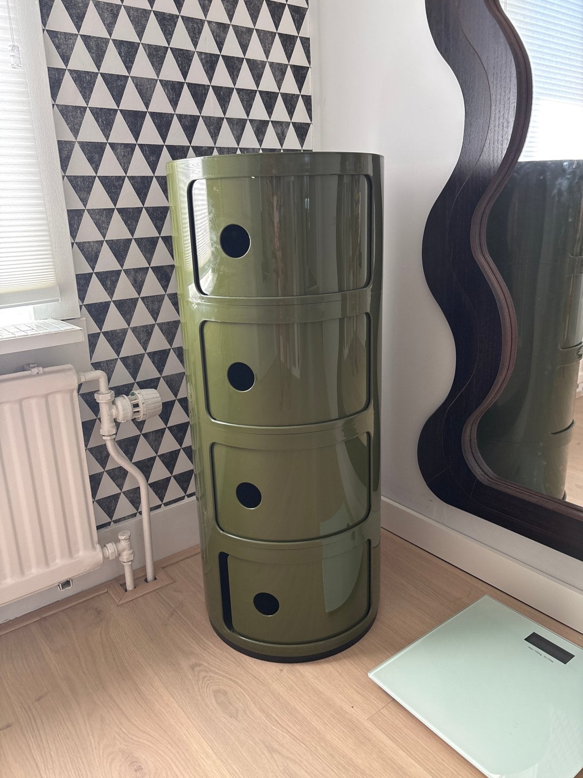 Kartell Componibili kastje - Olijfgroen (met certificaat), Huis en Inrichting, Kasten | Overige, Ophalen, Zo goed als nieuw