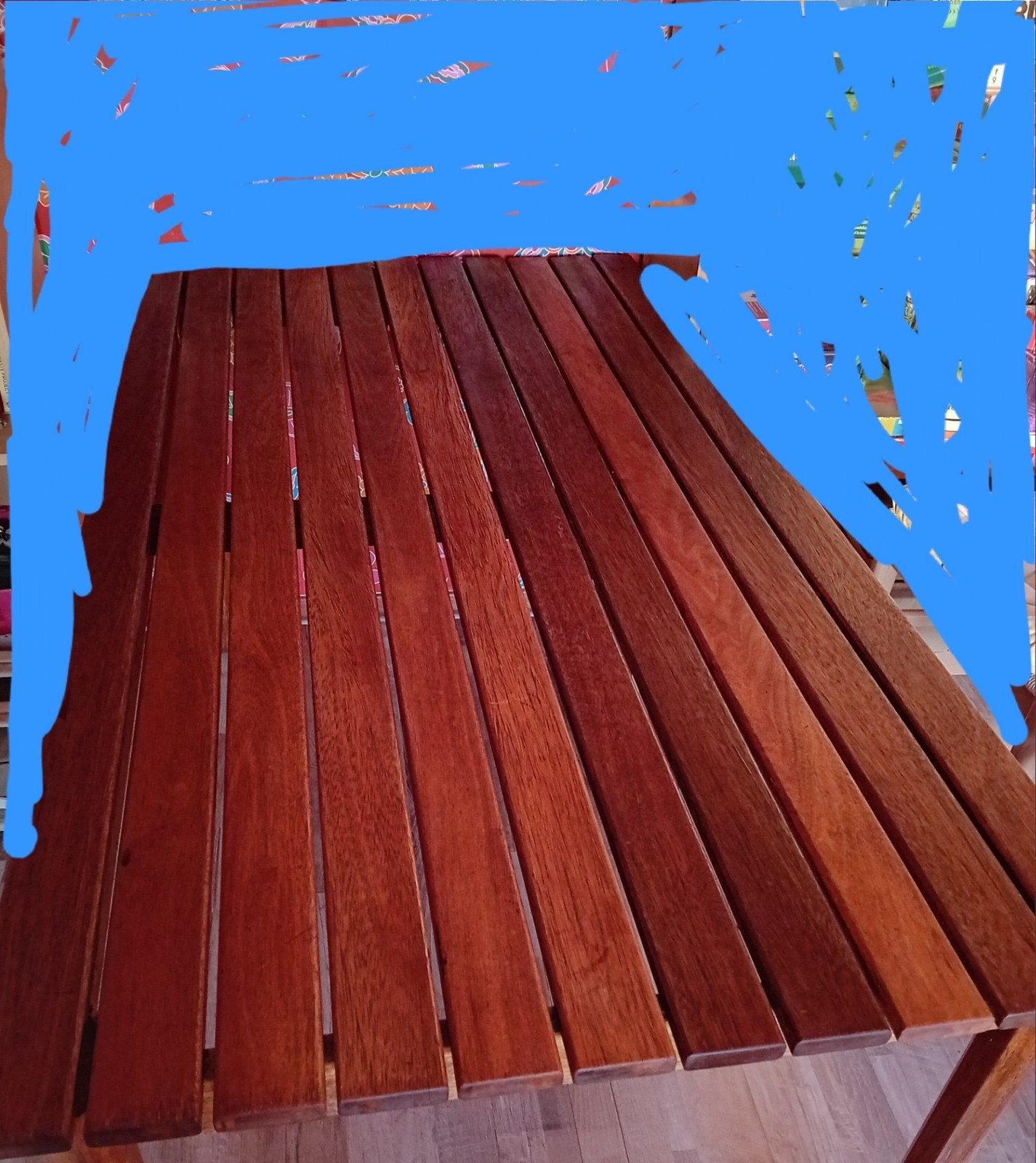 Houten tuintafel - Robuust en sfeervol, Tuin en Terras, Tuintafels, Ophalen, Gebruikt, Rechthoekig, Hout