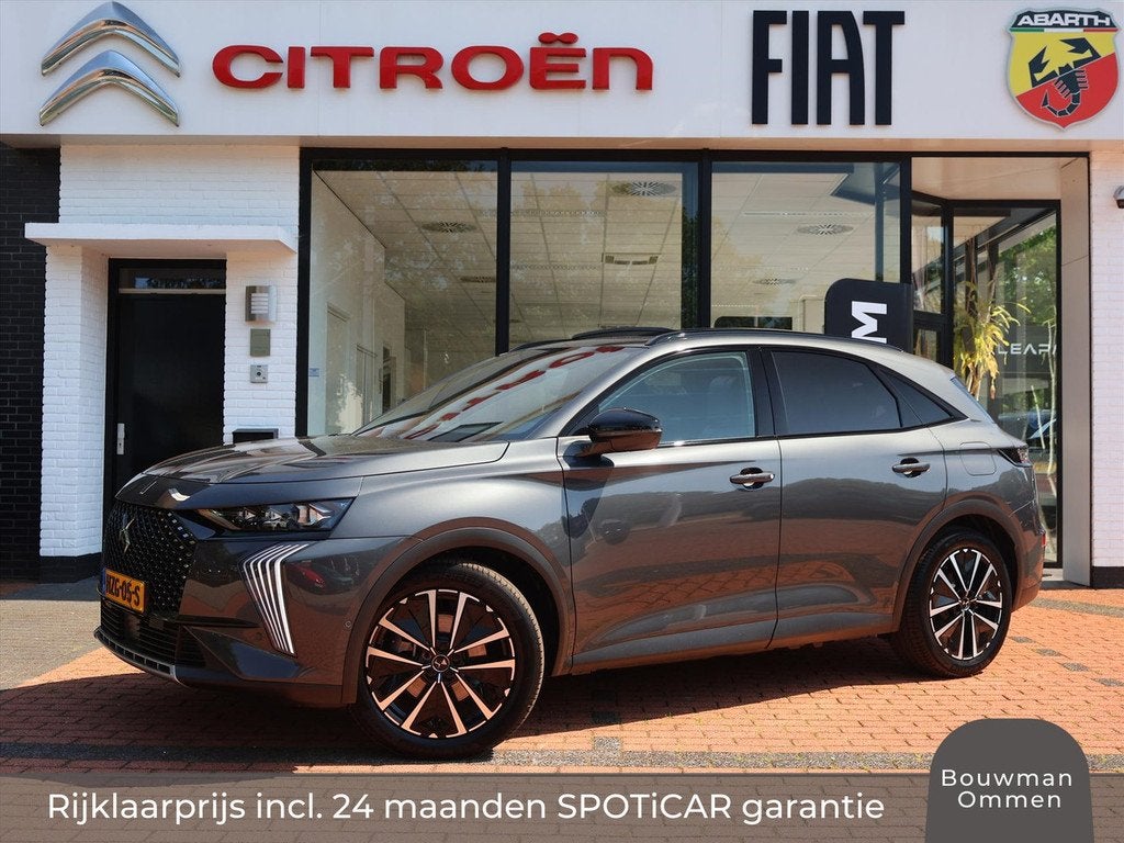 DS DS 7 E-Tense 300PK 4x4 eEAT8 Automaat Pallas, Rijklaarpri, Auto's, DS, Automaat, Gebruikt, 4 cilinders, Leder