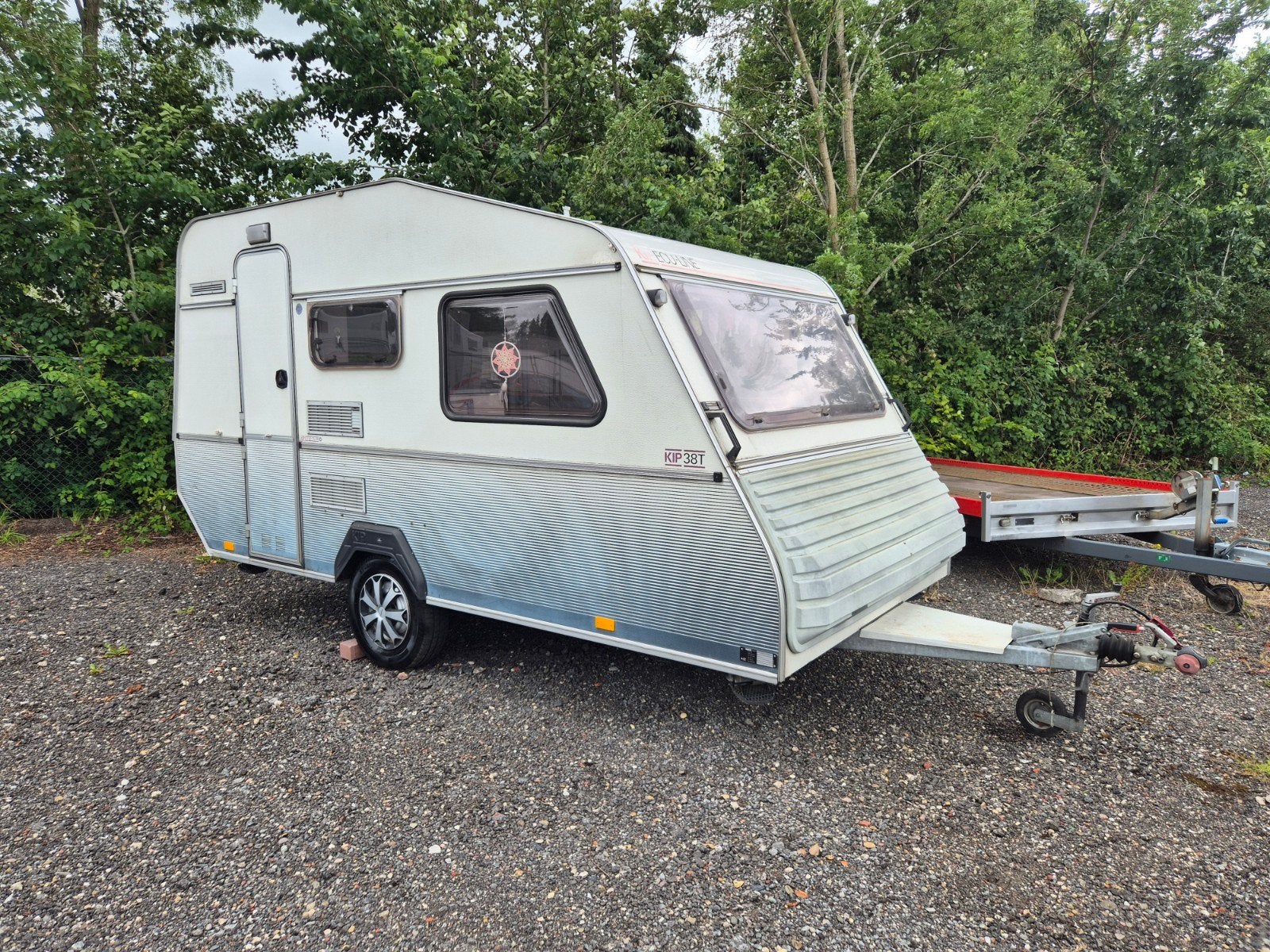 Kip 38 Ecu line caravan met wc en voortent, Caravans en Kamperen, Caravans, Rondzit, Kip, Bedrijf, Tot en met 3