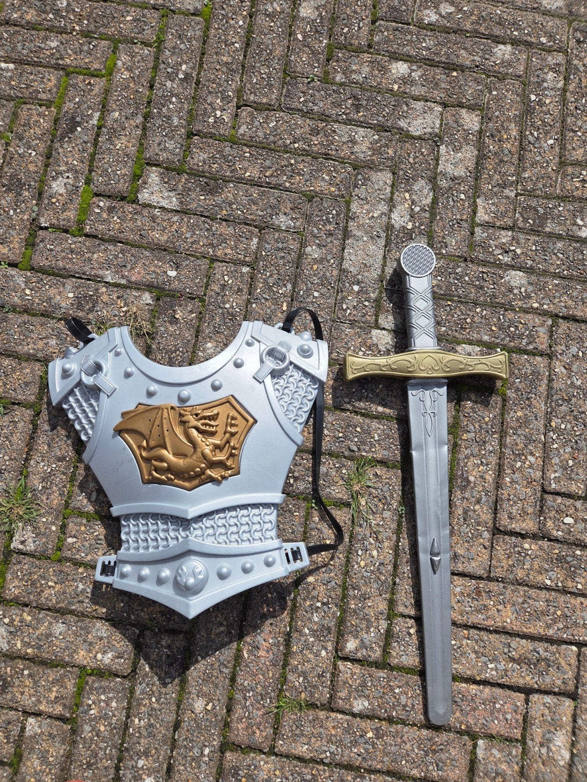 Ridder verkleedset met zwaard en harnas, Ophalen of Verzenden, Jongen of Meisje