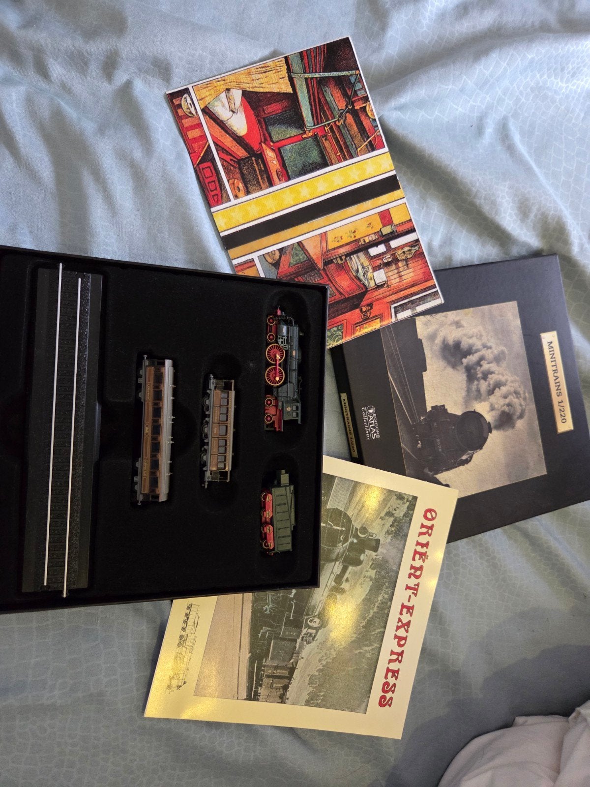 Miniatuurtreinset Orient-Express met locomotief en wagons, Hobby en Vrije tijd, Modeltreinen | H0, Overige merken, Treinset, Gelijkstroom