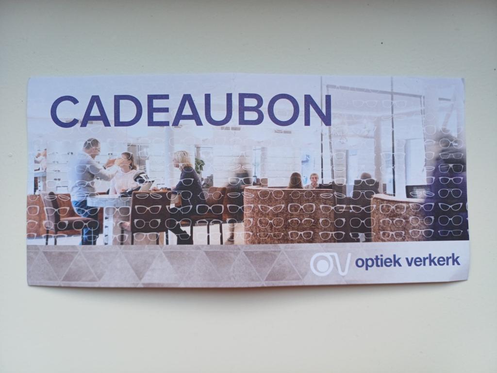 Cadeaubon Optiek Verkerk, Eén persoon, Cadeaubon