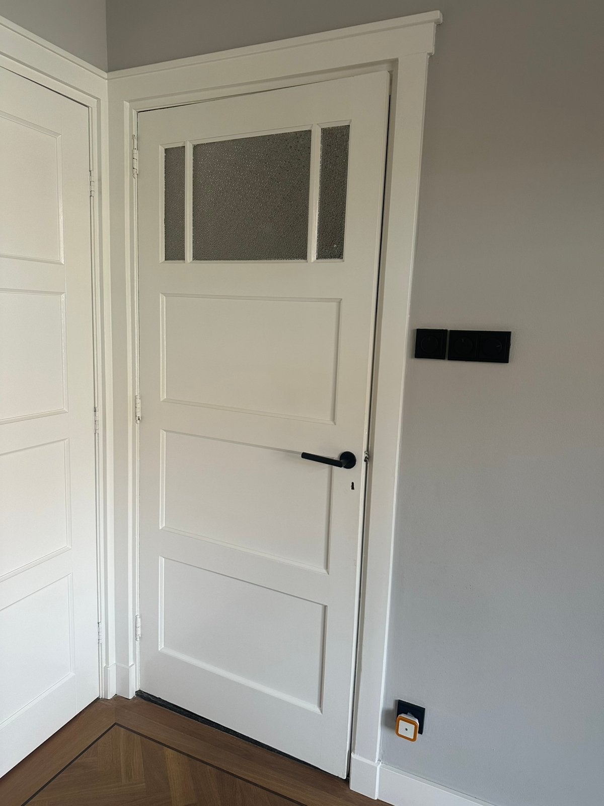 2x paneeldeuren jaren 30 style 4 vakken, Ophalen, Zo goed als nieuw, Binnendeur, 200 tot 215 cm
