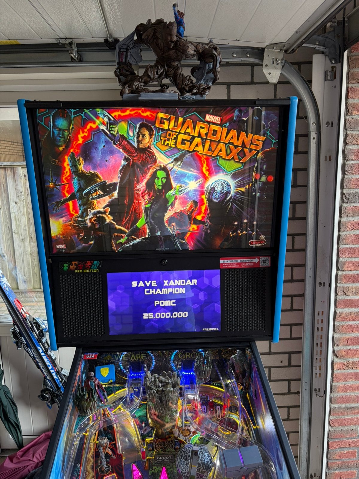 Guardians of the galaxy flipperkast, Ophalen of Verzenden, Zo goed als nieuw, Flipperkast, Stern