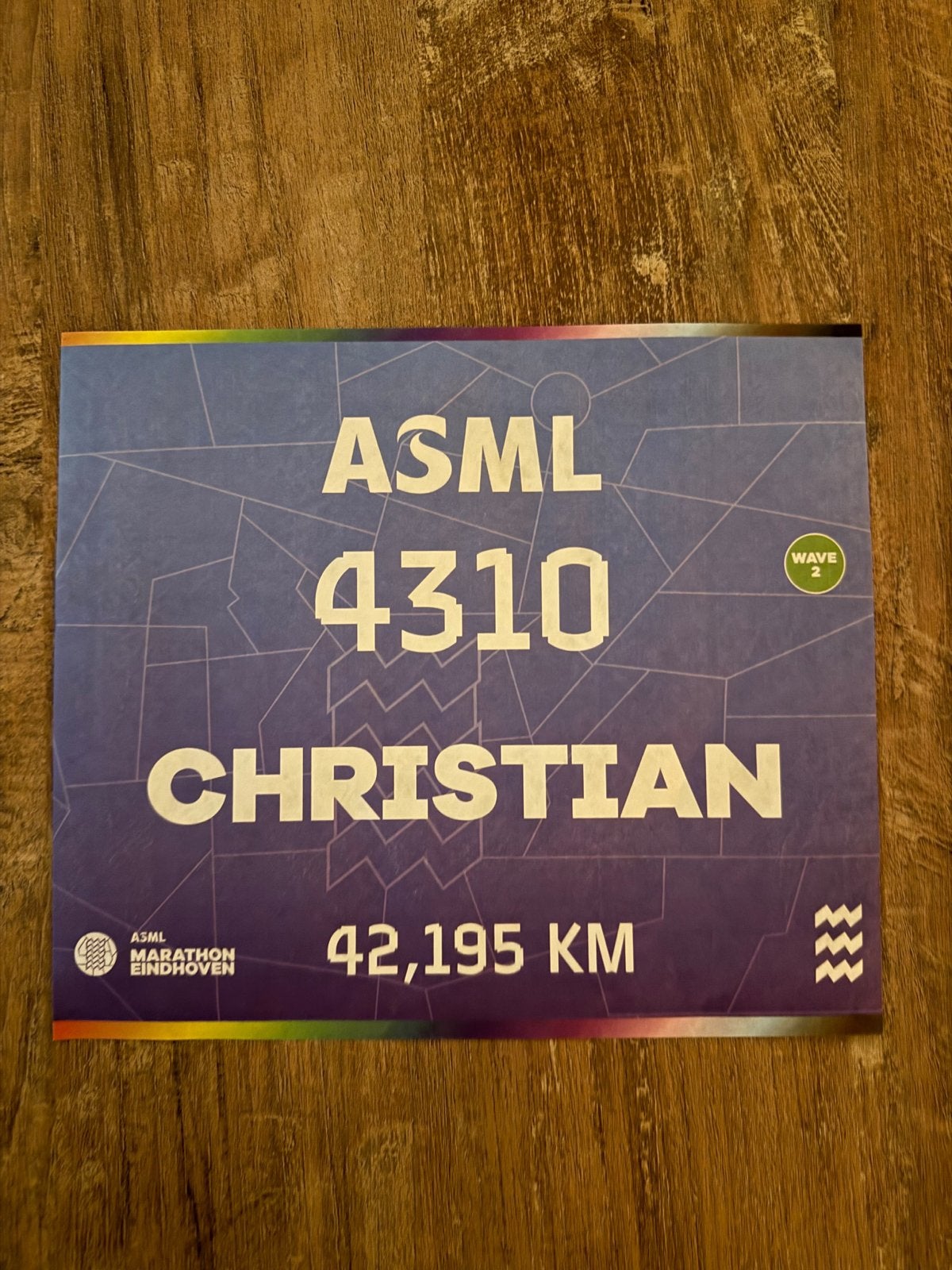 ASML Marathon - 42,195km - Eindhoven, Eén persoon, Oktober