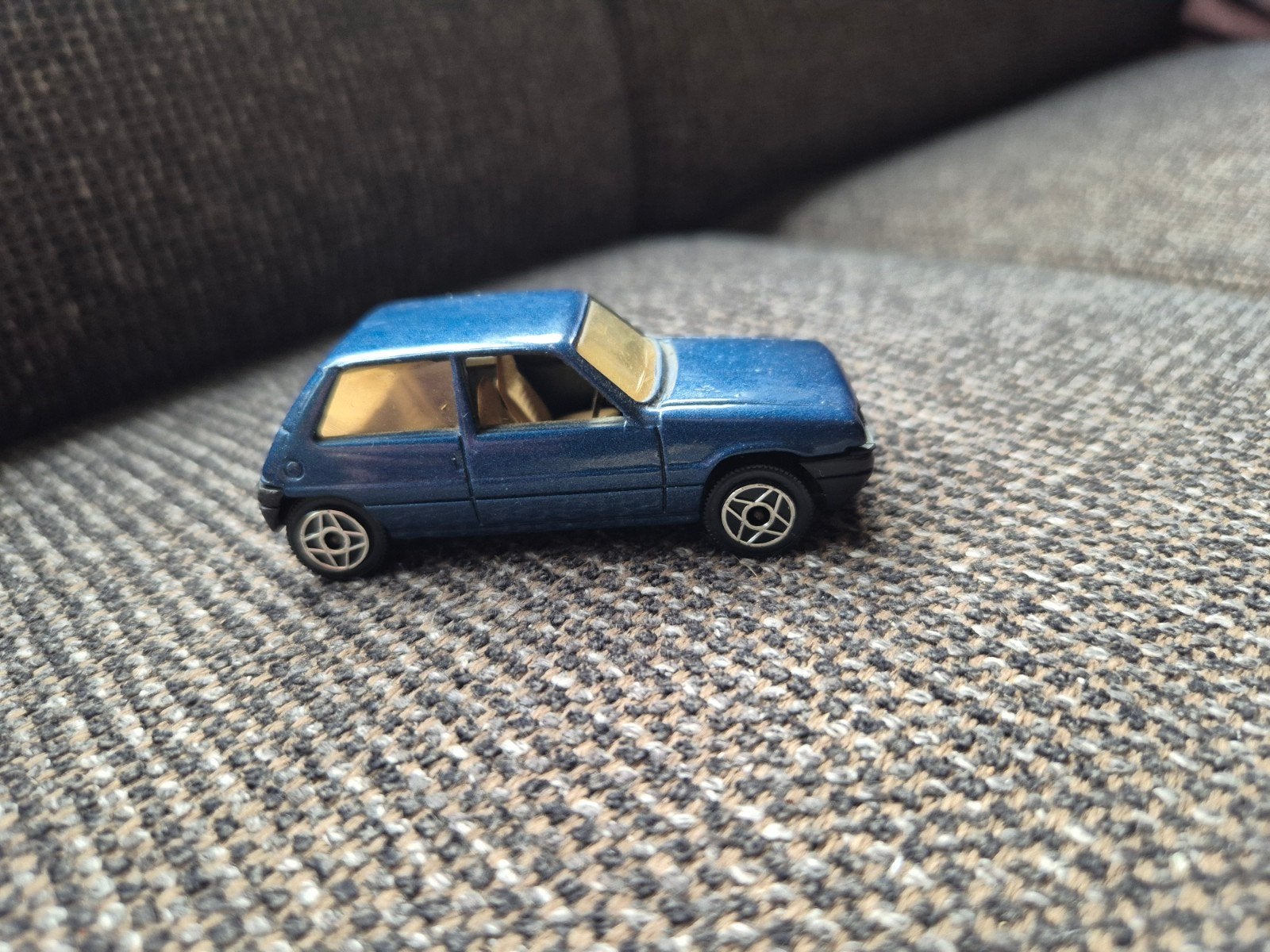 Soldo Renault Super 5 Blauw - Vintage Speelgoedauto, Ophalen of Verzenden, Gebruikt