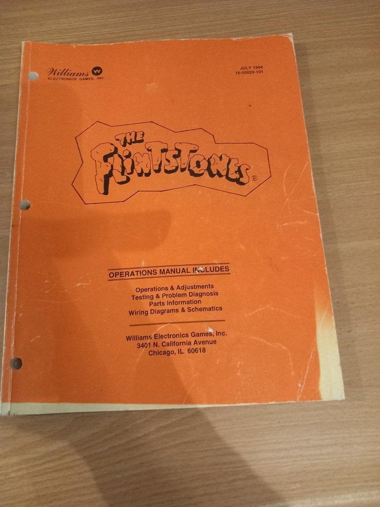 manual flintstones, Ophalen, Gebruikt, Onderdeel of Defecte kast, Williams