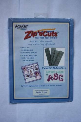 Accu Cut Zip'e Cuts Alfabet letter clips, Verzenden, Nieuw, Frame of Mal, Overige merken