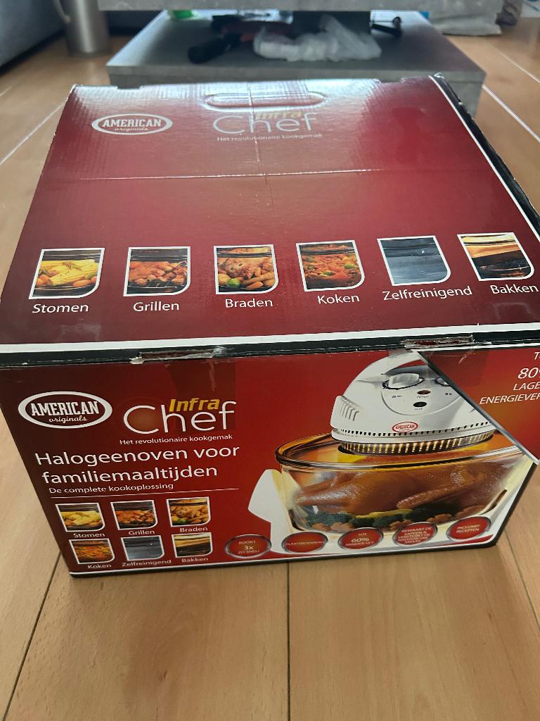 American Originals Infra Chef Halogeenoven, Ophalen, Minder dan 45 cm, Minder dan 45 cm, Oven