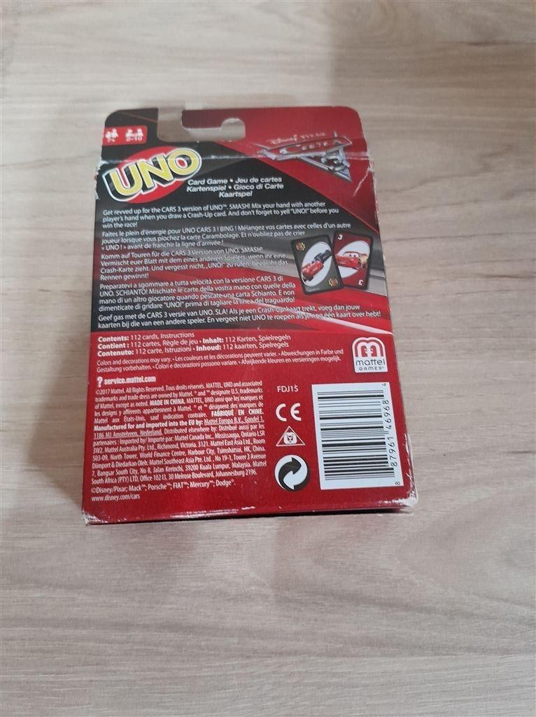 uno cars 3 disney - s4277, Hobby en Vrije tijd, Verzenden, Zo goed als nieuw