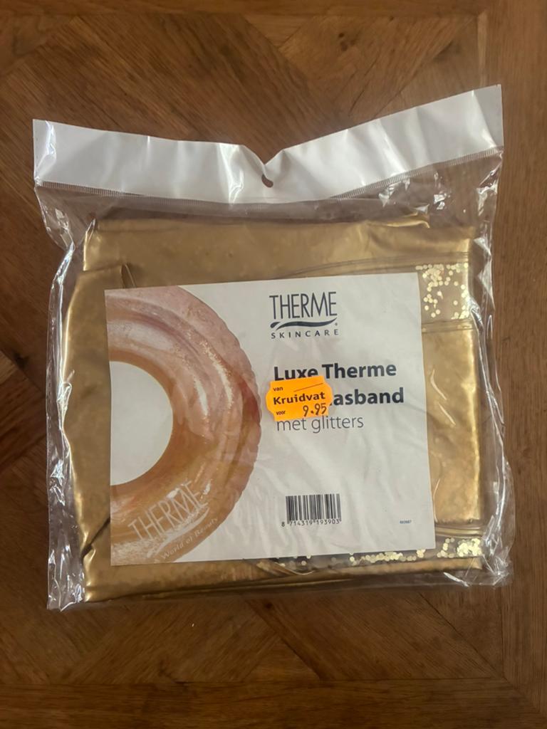 Luxe, grote Therme opblaasband glitters, Ophalen of Verzenden, Nieuw