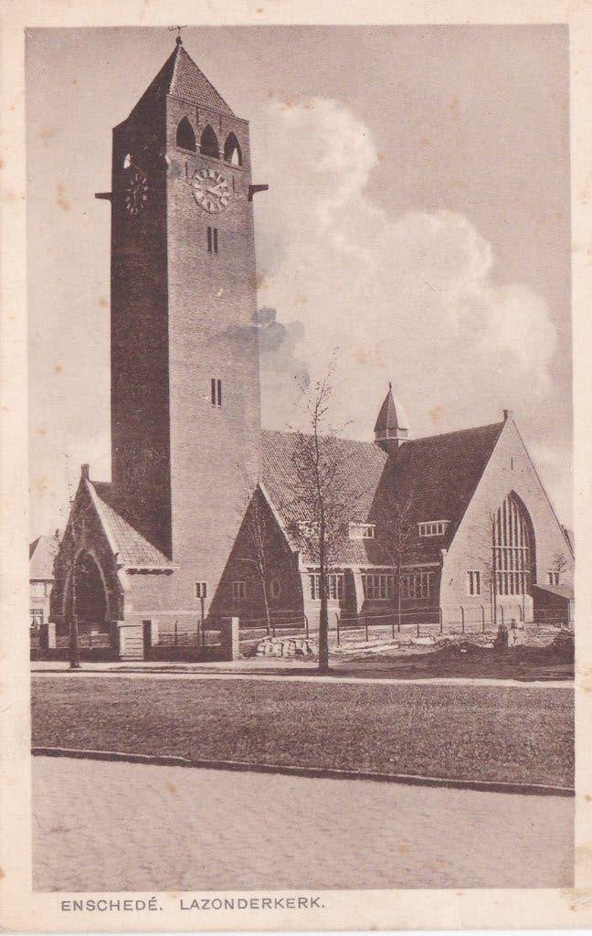 19011 Lazonderkerk Enschede 1971 Overijssel Losser Borne, Verzamelen, Verzenden, 1960 tot 1980, Ongelopen, Overijssel