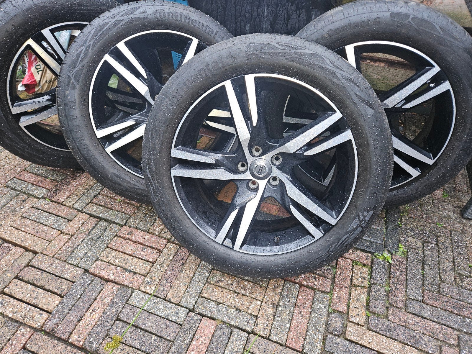 Volvo R-Design19"velgen met contintal ecoboost 6 zomerbanden, 19 inch, Gebruikt, Banden en Velgen, Ophalen of Verzenden